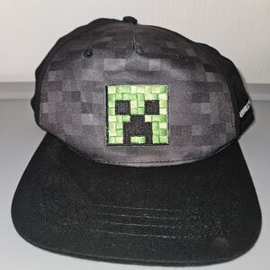 Minecraft Creeper Black and Green Kids Hat